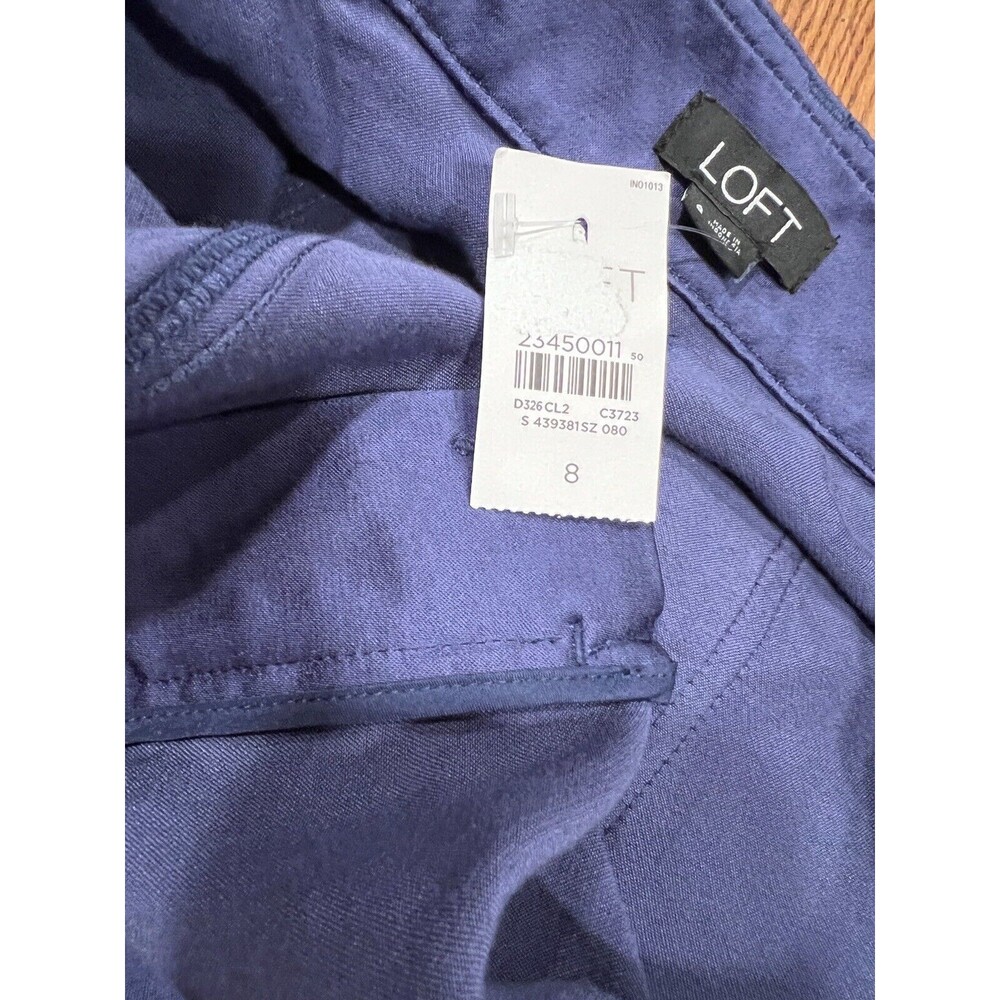 Ann Taylor Loft Pants Women Sz 8 Ankle Jogger Elastic Pockets casual urban New - Picture 8 of 14